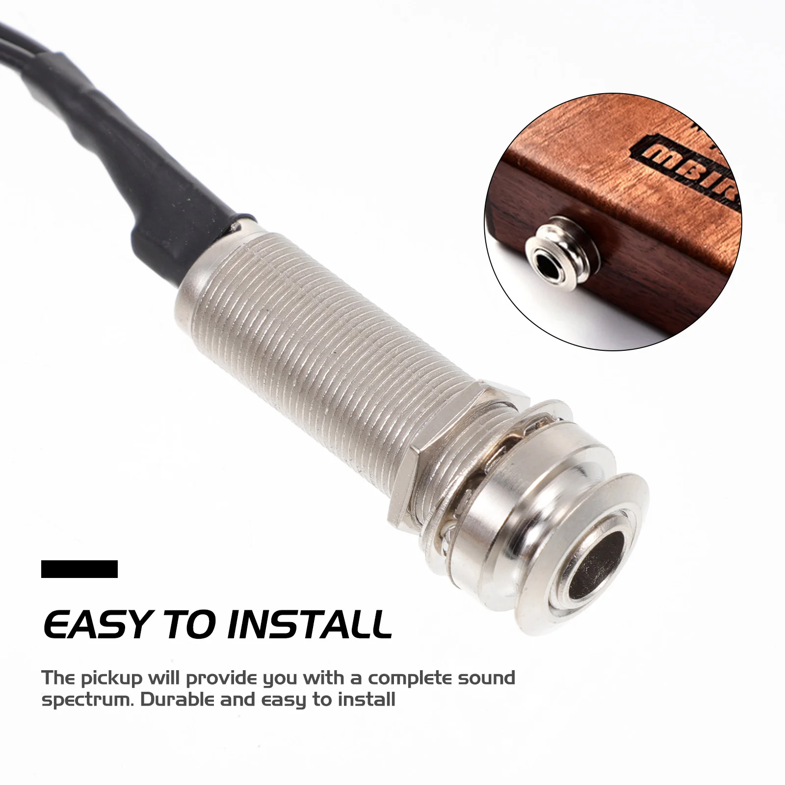 

1Pcs Kalimba Pickup Tail Nail Patch Durable Easy Install Standard Size Practical Thumb Piano Loudspeaker Kalimba Accessory