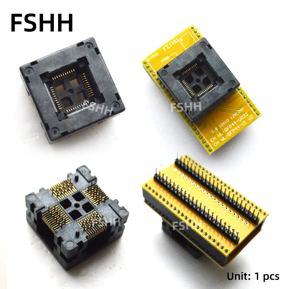 qfp44-to-dip44-programmer-adapter-tqfp44-lqfp44-test-socket-qfp44-d44-ic-socket-pitch-08mm-size-10mmx10mm-12mmx12mm
