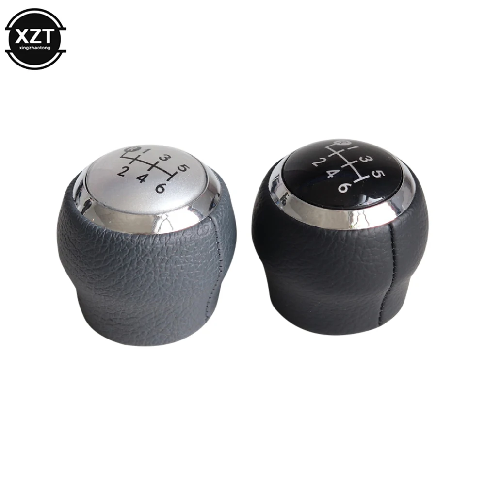 Gear Shift Knob For Toyota Auris 5/6 Speed Car Gear Lever Handball Chrome Gear Shift Knob Cap Cover Interior Parts Car Accessory