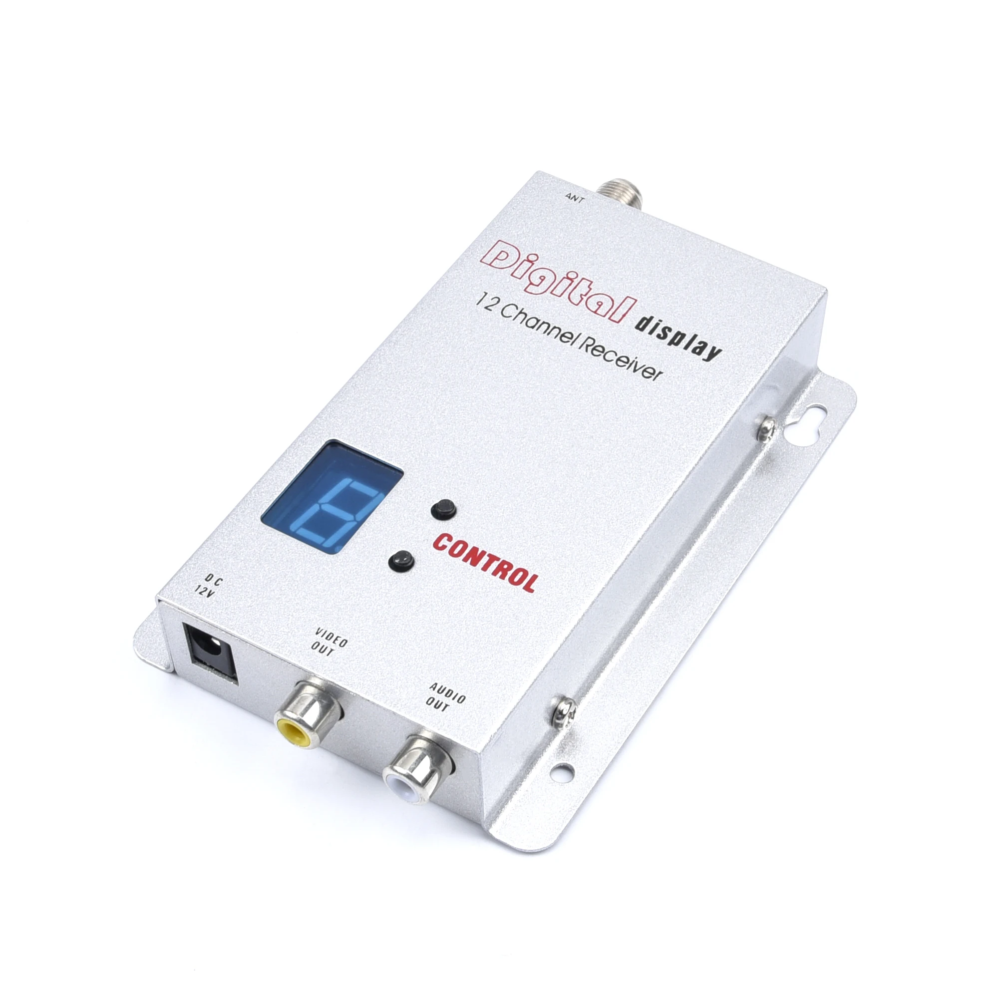Display digital FPV 1.2GHZ 1.2G 1500mW 8CH Tranmsissor de áudio e vídeo sem fio e kit receptor de 12 canais para drone RC