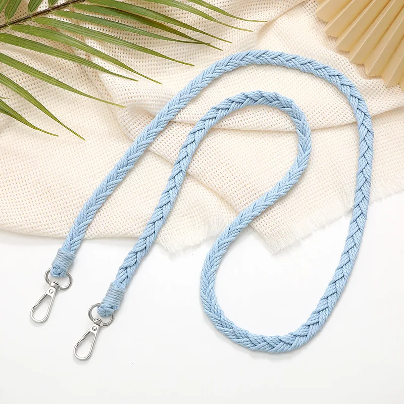 Handwoven two braid crossbody chain phone case pendant