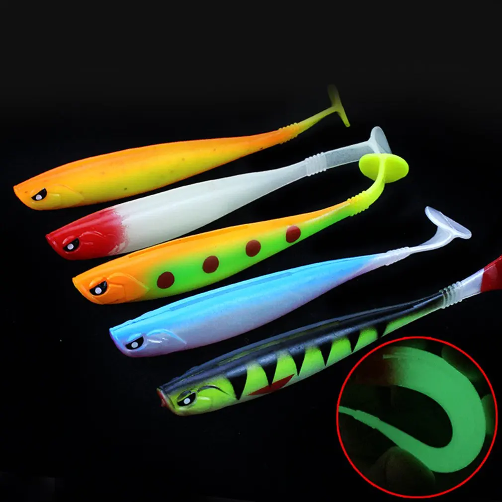 2023 New 5pcs Soft Fishing Lure 12cm 10g Silicone Bait Shad Fish High Quality Worms Bass Pike Minnow Swimbait Rubber