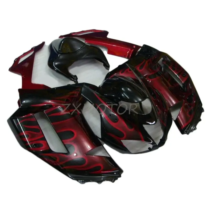 Popular fairings Kits For 2007 2008 Kawasaki ZX6R Dark Red Black Fairing zx6r 07 08 Injection Motorcycle Body Parts KL98