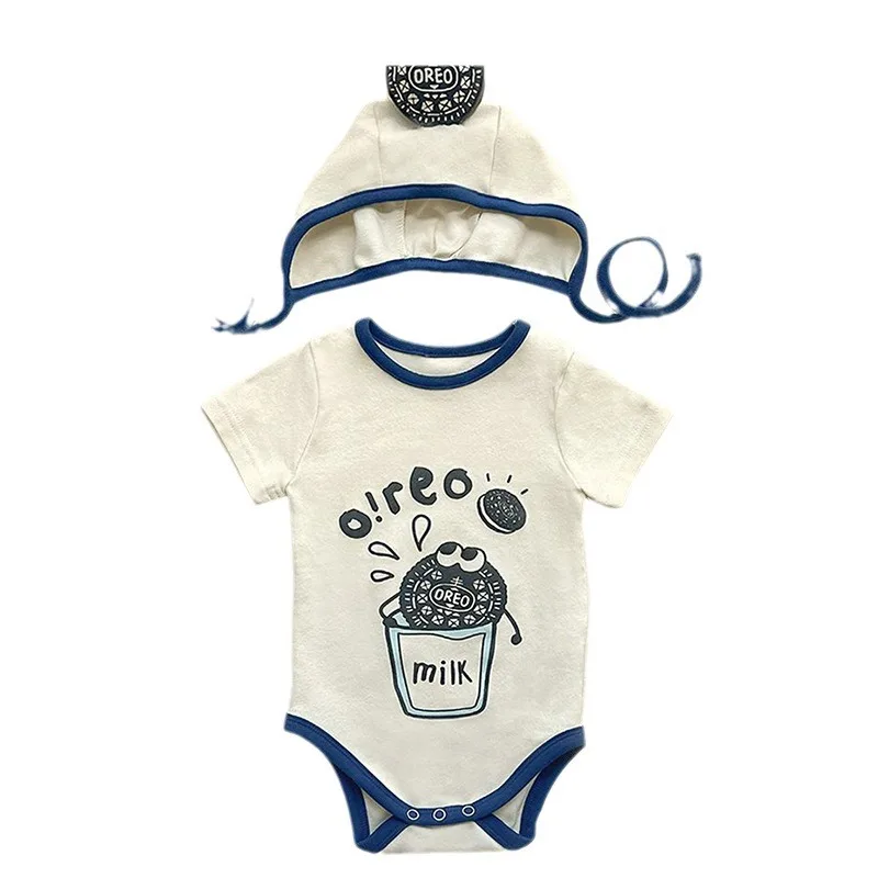 Baby Clothing Spring and Summer 2024 Boys and Girls Cute Onesie Baby Comfortable Cotton Sweet Cartoon Short Sleeve Romper