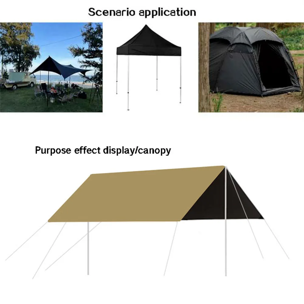 210D tkanina przeciwdeszczowa na zewnątrz baldachim kempingowy krem do opalania wodoodporna tkanina tkanina namiotowa czarna klej powłoka tkanina
