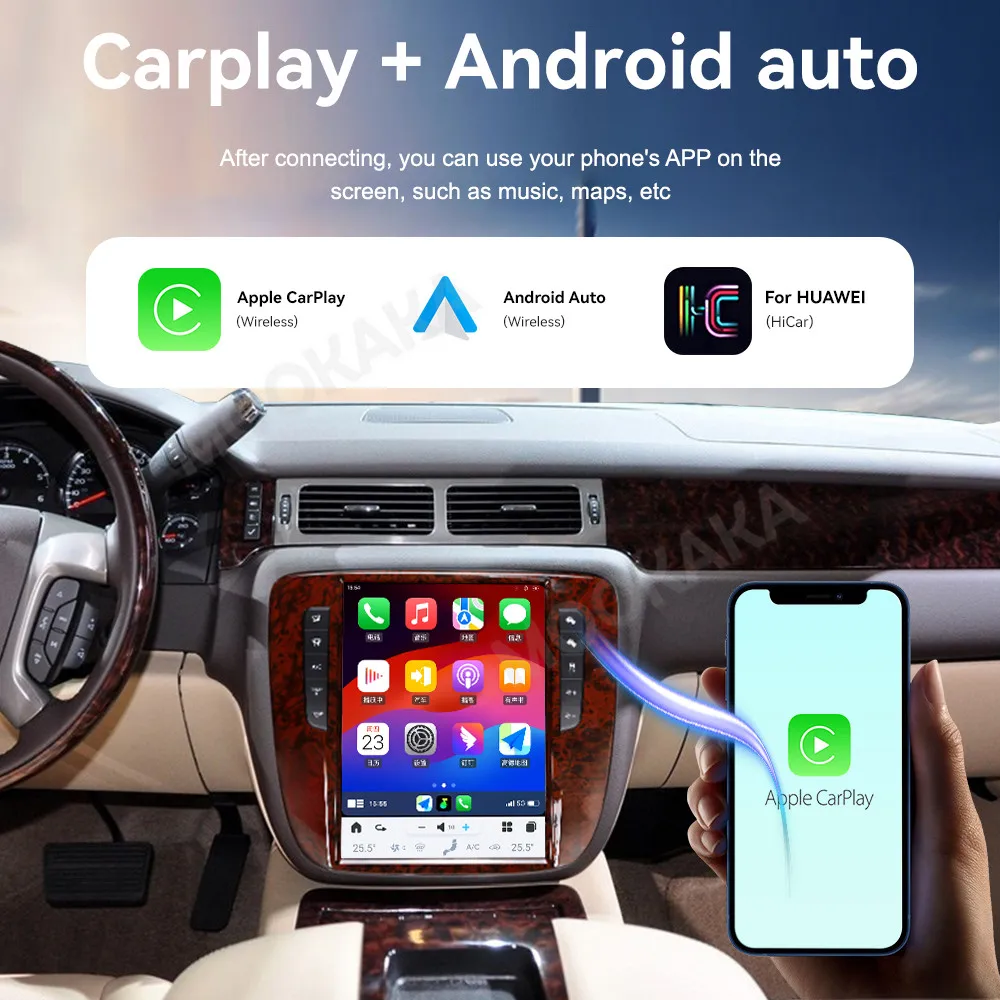 12.1 بوصة أندرويد 13 8 + 128G مشغل DSP للسيارة لجي إم سي يوكون شيفروليه تاهو الضواحي 2007-13 تسلا نمط نظام تحديد المواقع راديو وحدة رأس ستيريو #3