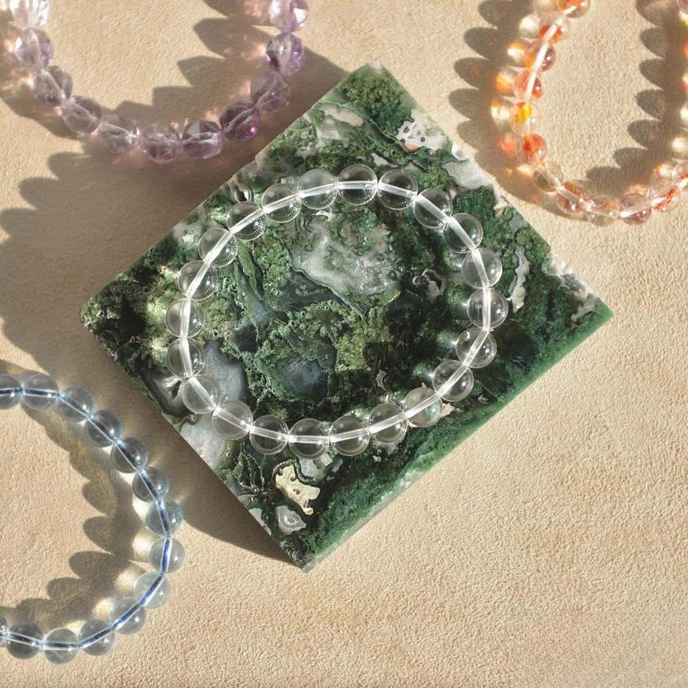 Natura Mossagate Stone Square Slices Scene Decoration Desktop Decoration Birthday Gift Halloween Gift Christmas Gift