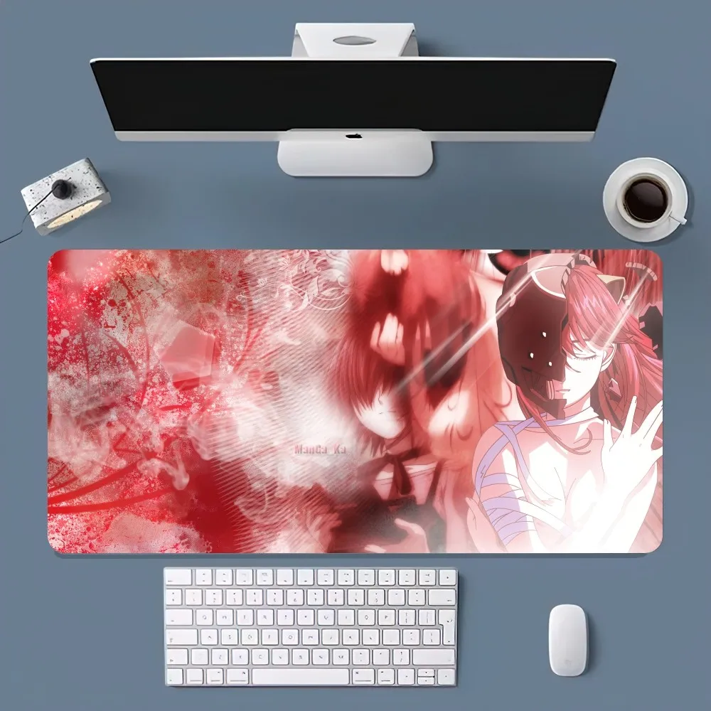 

Anime E-Elfen Lied Mouse Pad Office Large Small Computer PC Keyboard Rubber Game Anti-Slip Mice Mat Big