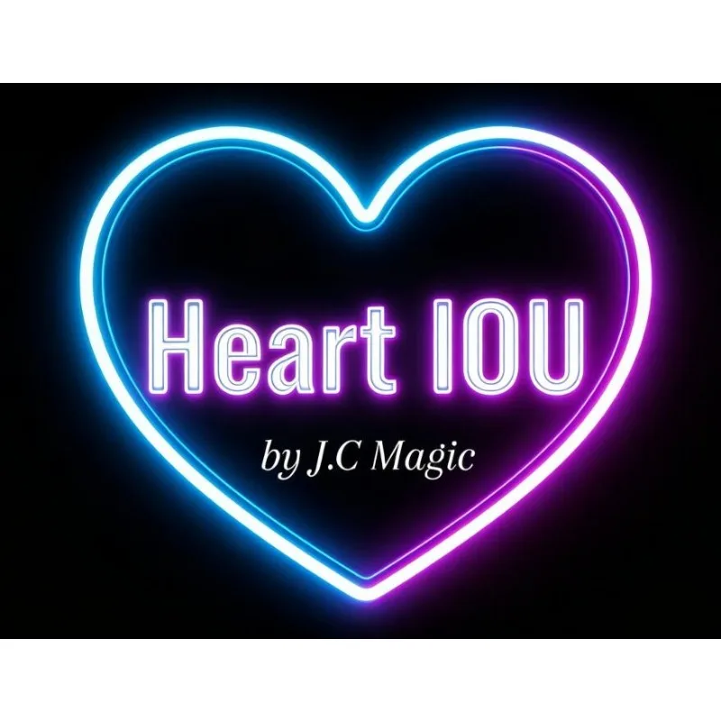 Heart IOU Magic Trick by J.C Magic – Romantic Close Up Card Illusion Ace Changes to I Love You Gimmick Props Magia Fun Lover