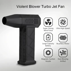 Youpin Violent Blower Turbo Jet Fan 130000 RPM Brushless Motor Wind Speed 52M/S Handheld Turbofan 200W High Power Mini Duct Fans