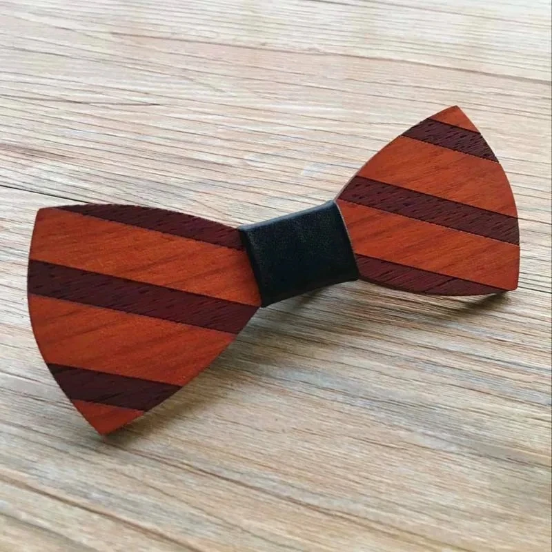 Fashion Original Wooden Bow Tiet Gentleman Groom Bow Ties Handmade Butterfly Wedding Party Bow Ties Butterfly Wooden Tie For Man