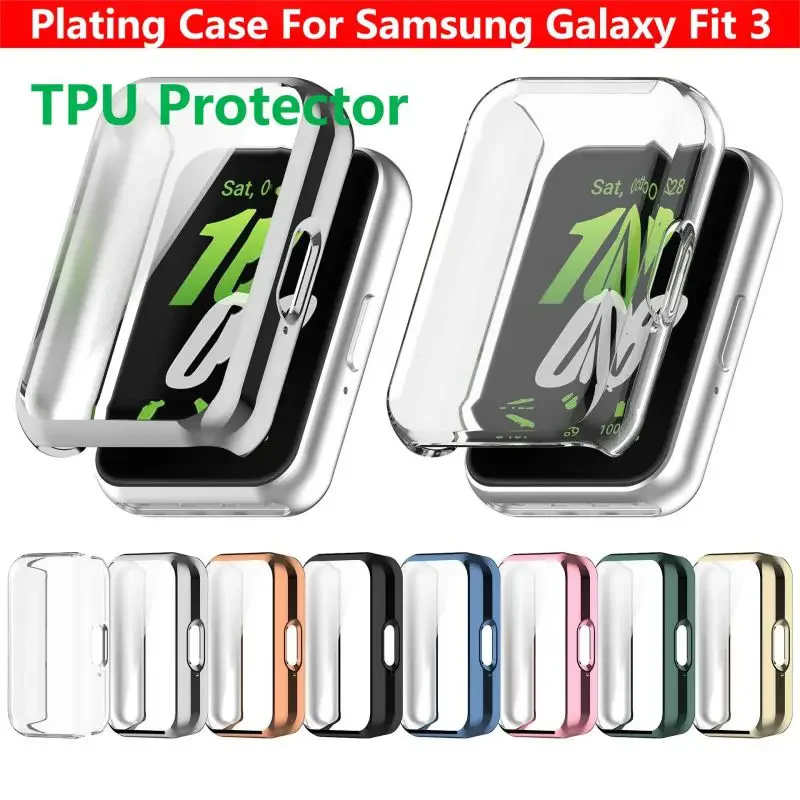 Case For Samsung Galaxy Fit3 Screen Protector TPU Full Coverage Protective Cover For Samsung Galaxy Fit 3 Strap Accessories