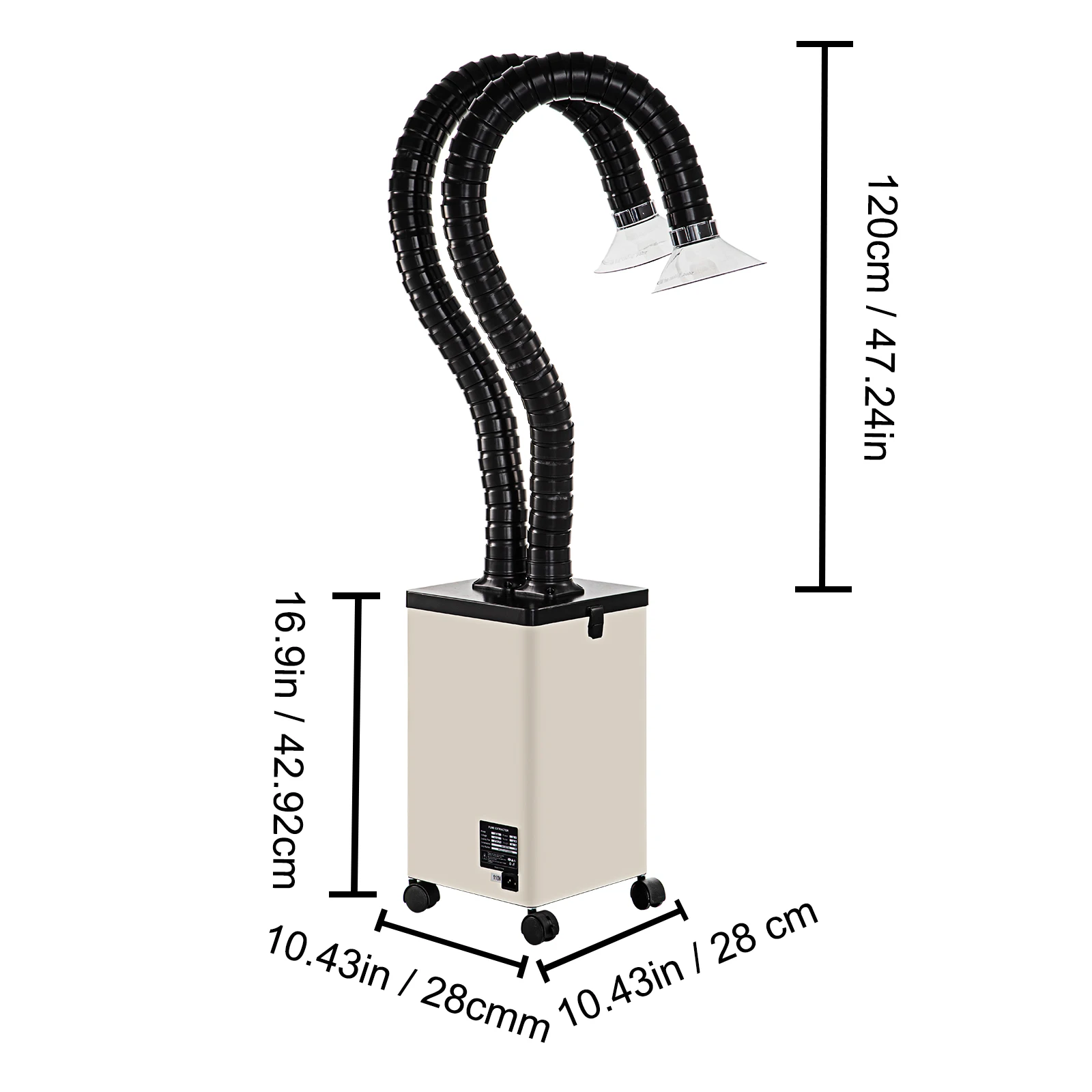 VEVOR 80W 150W Fume Extractor Pure Air Purifier 3 Stage Filters 3 Speed Solder iron Harmful Smoke Absorber for Welding Repair