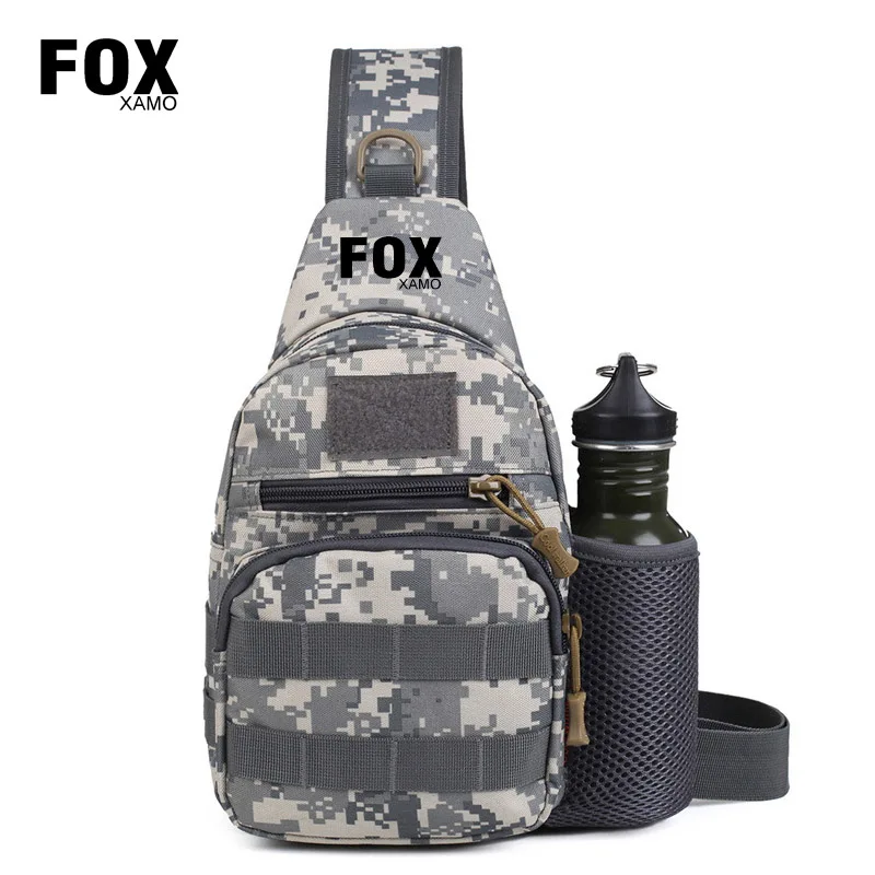 Foxxamo Tactical Sling Bag Military Molle Crossbody Pack Motorcycle Chest Shoulder Backpack for Hiking Cycling Travel Hunting