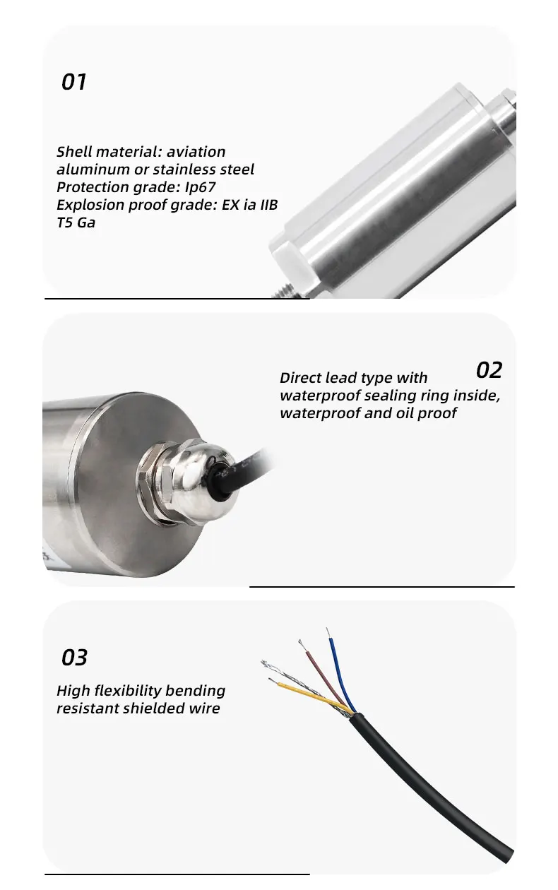 Motor Pump Piezoelectric Ceramic Compressor Vibration System Vibration sensor Integrated 4-20mA Transmitter RS485