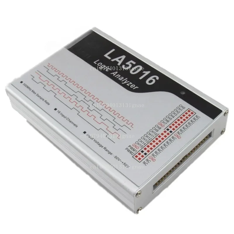 2025 LA5016 USB Logic Analyzer 500M max sample rate,16Channels,10B samples, MCU,ARM,FPGA debug tool, English software