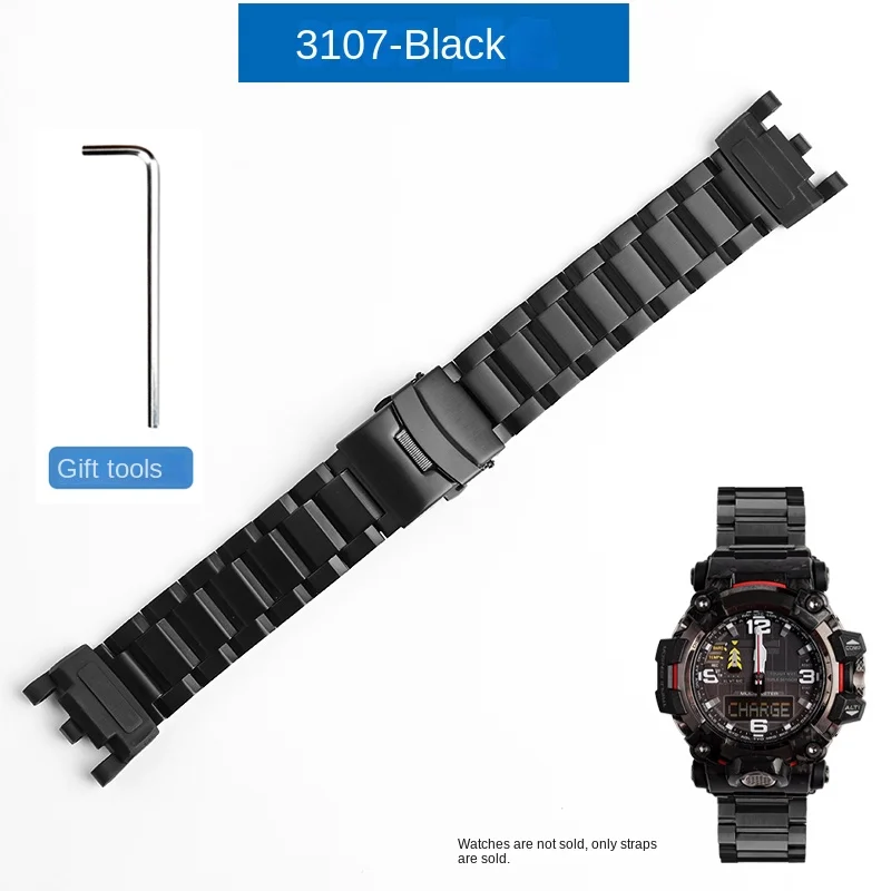 GWG 2000 modified watch Strap for Casio G-SHOCK 5678 GWG-2000-1A GWG-2040FR Stainless steel wristband waterproof watchband parts