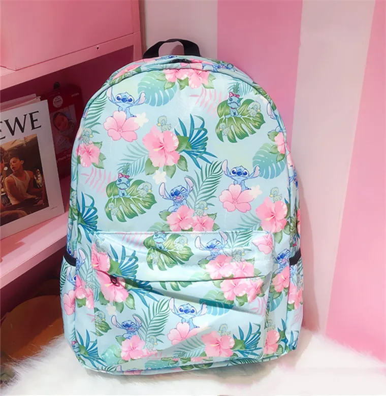 Disney Lilo & Stitch Children Backpack Stitch Print School bag Pencil Case Boy Girl Shoulder Bag Kids Schoolbag Christmars Gifts