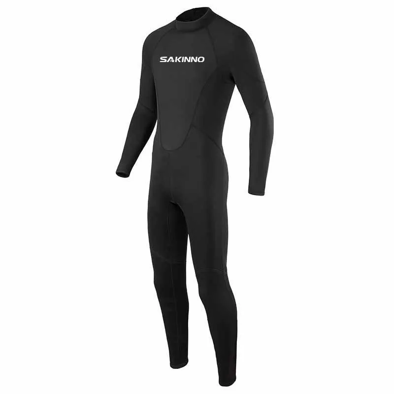 Oulylan Full Wetsuit Men 3mm Diving Suit Neoprene Surfing Diving Snorkeling Long Sleeves Back Zip Thermal Swimsuit Snorkeling