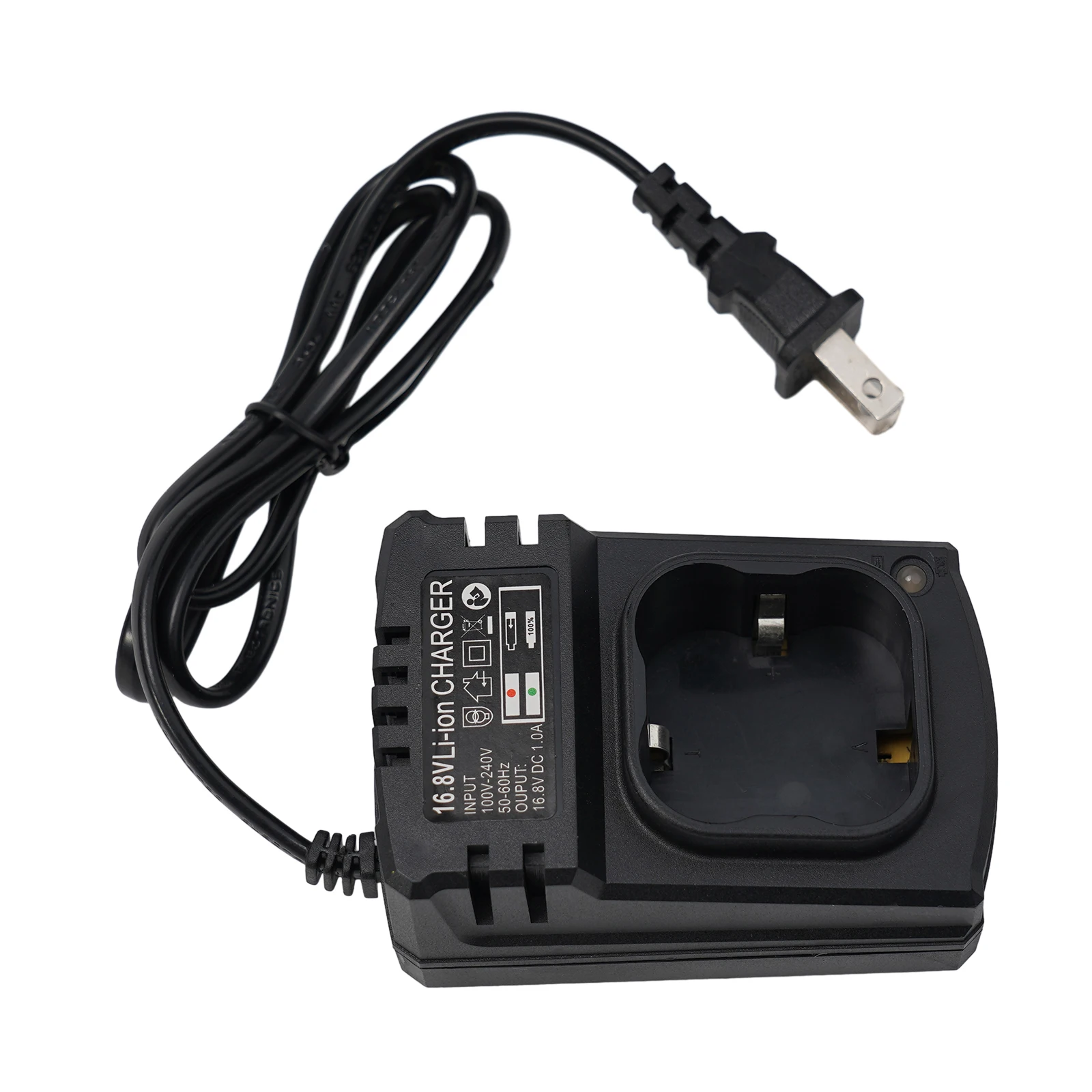 Charger Electric Drill Charger 0.8m AC100-240V Lithium Battery 1000mA 50-60Hz Black DC16.8V Zhipu High Quality