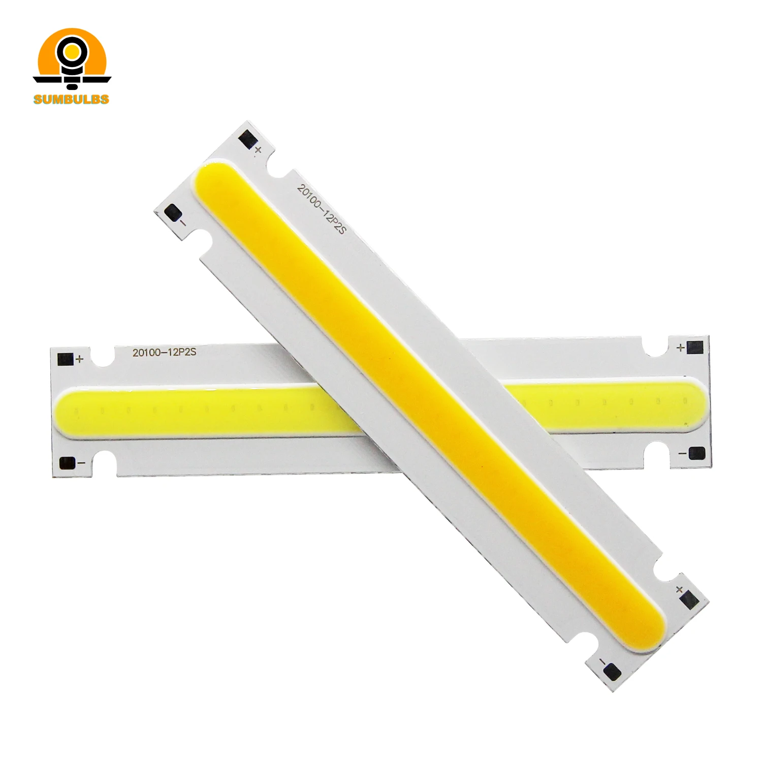 Tira de luz COB, fuente de luz DC6V, entrada de 5W, 100x20mm, Chip de barra de escritorio de mesa, emisión de frío cálido, Color para lámpara LED DIY