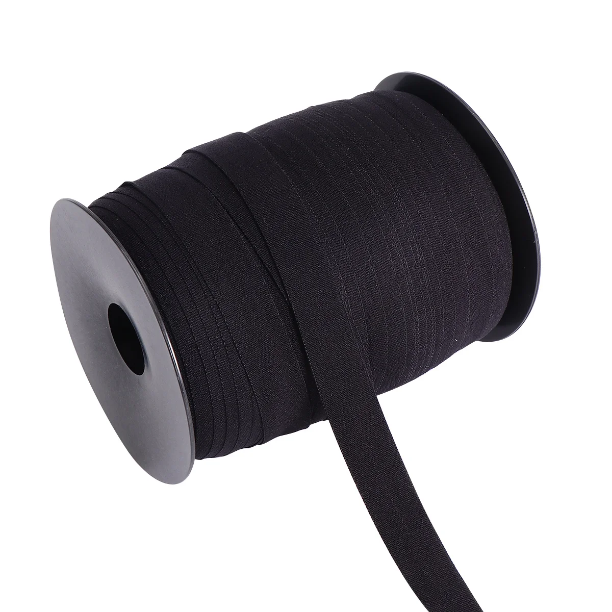 

1 Roll Chinlon Elastic Bands 100M 1.5cm Wide Double Stretchy Clothing Band for Sewing Craft Waistbands Necklines Packaging Strap