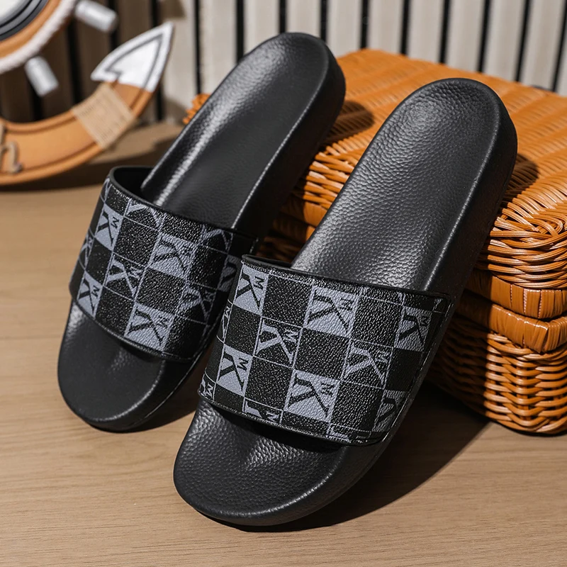 

Flippers 2025 summer new European and American style oversized sandals household Korean version non-slip slippers