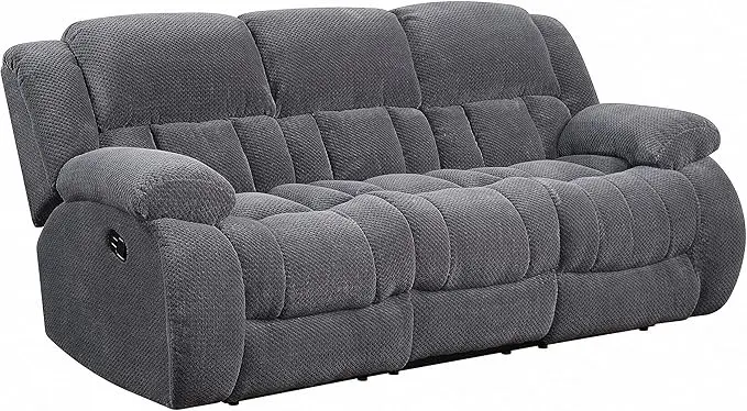 Pillow Padded Motion Sofa Charcoal 601921