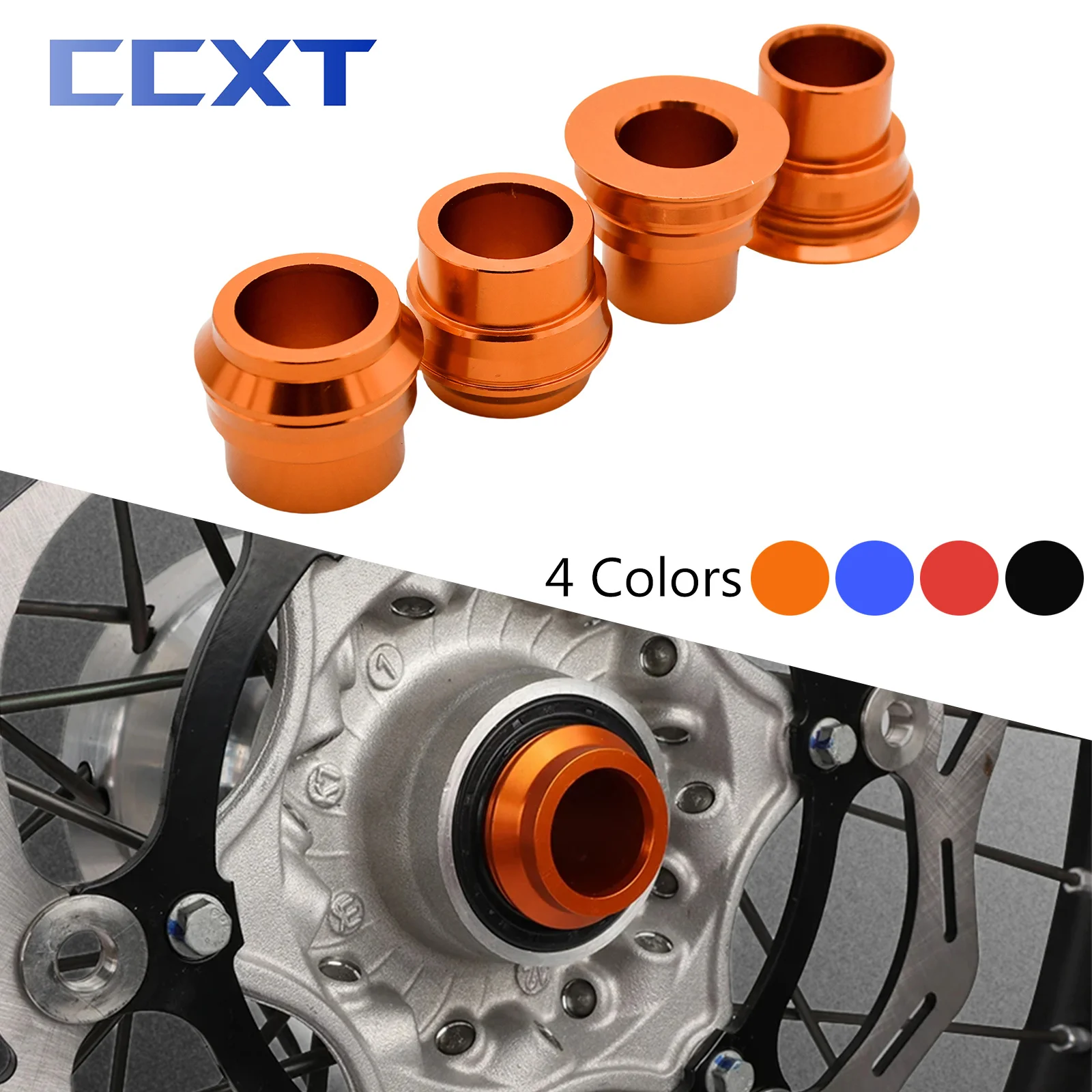 Motorcycle CNC Front Rear Wheel Axle Hub Spacer For KTM EXC EXCF EXCW XCW XCFW 125 150 200 250 300 350 400 450 500 530 2008-2023