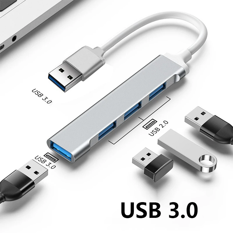 7 Port USB Hub 3.0 High Speed 5Gbps Splitter For PC Computer Laptop Accessories