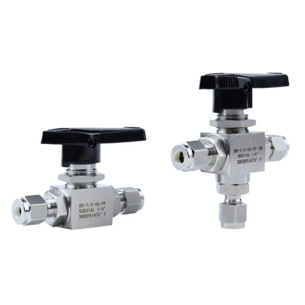 3000PSI Straight Elbow Tee 3 6 8 10 12 mm 1/8