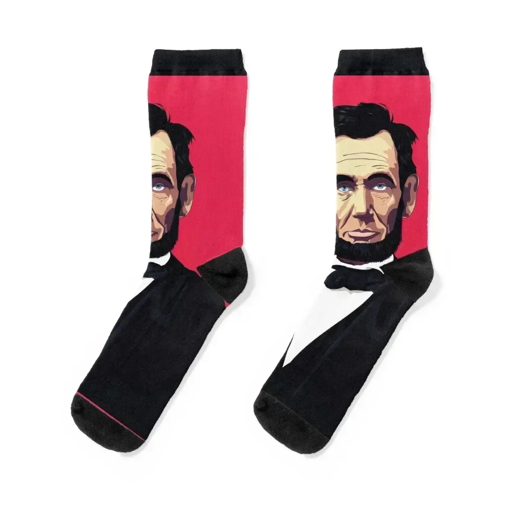 

Abraham Lincoln Socks Stockings man christmass gift funny gifts hiphop Men Socks Women's