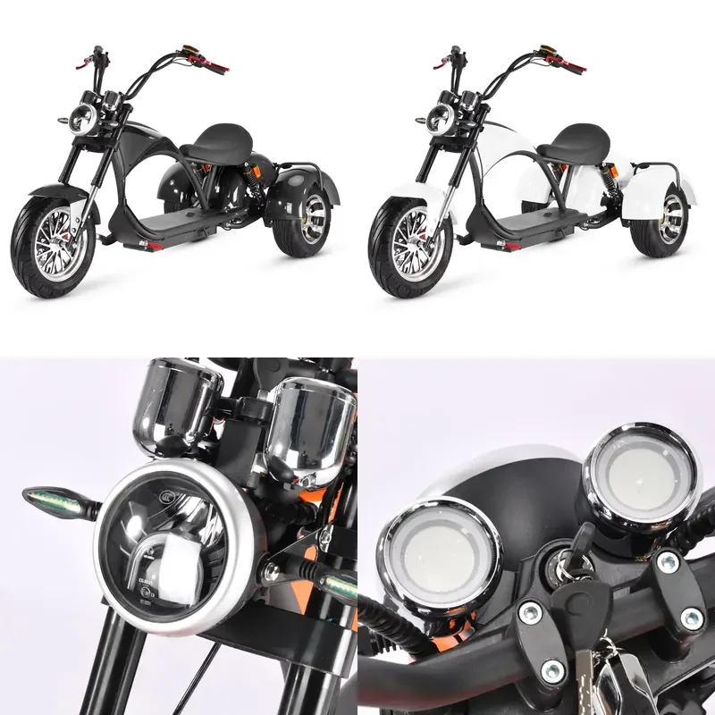 STROVAN 2021 Electric Motorcycle Max Speed 45km/h Fat Tire Removable Battery Elektro Motorrad E Scooter