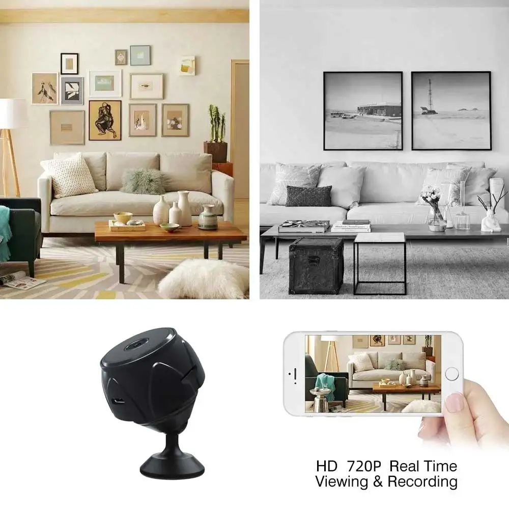 Wifi Mini Camera 1080p Video Recorder With Micro Body Cam Wireless Monitor Sensor Smart Home Security Support Hidden TF Card