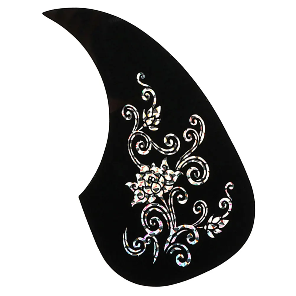 

Guitar Pickguard for Acoustic Guitar Anti Scratch PVC Plastic Plate Scratched Guard Board Decorative Folk Black Model