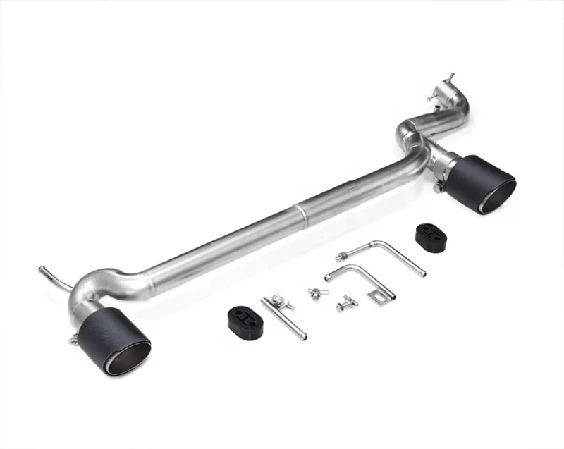 

Black Single-row Round-Mouth Carbon Fiber Exhaust Pipe for 1.0t Honda Civic Exhaust System Modification Upgrade Two Exit