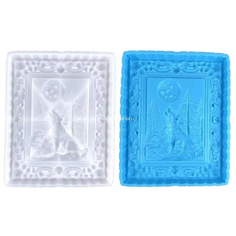 

Valentines Moon Wolf Mold DIY Ornaments Pendant Epoxy Resin Crafting Mold Dropship