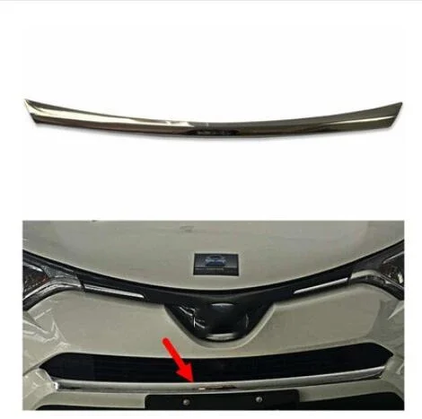 

ABS Front Bottom Bumper Cover Molding Trim 1pc For Toyota RAV4 2016 2017 2018