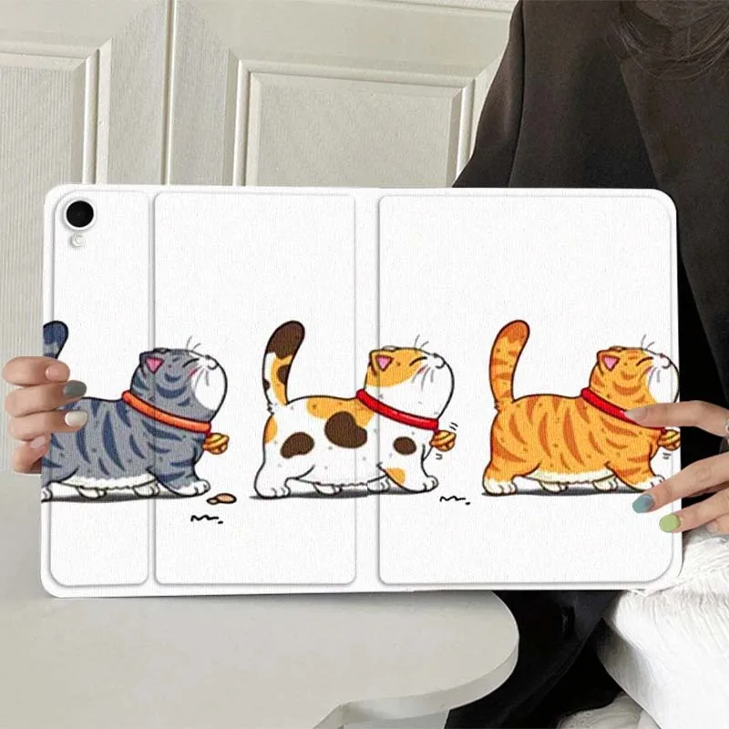 

Cute Fat Cat Poop For Samsung Galaxy Tab A7 A A8 A9 A11 S6 S11 10.1 10.4 10.5 Inch Lite PLus Soft Tablet Case Gift