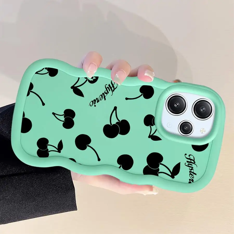 حافظة لهاتف Xiaomi Redmi Note 10 9S 13 Pro Plus 14 Pro 8 9 10S 12 11 غطاء هاتف ناعم نمط الكرز #5