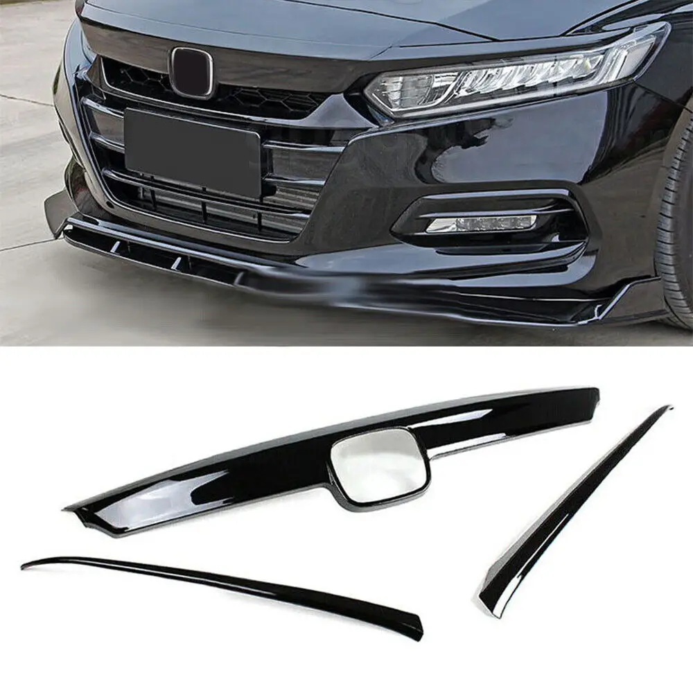 

1 Set of Front Grill Garnish Trim Covers For Honda Accord 2021 2022