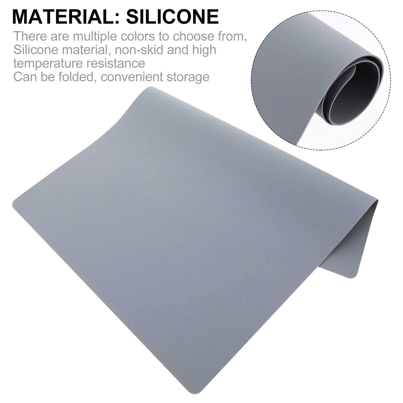 

Silicone Placemat Slip Heat Resistant Foldable Washable Place Silicone Coasters Mat Home Decor Table Placemats