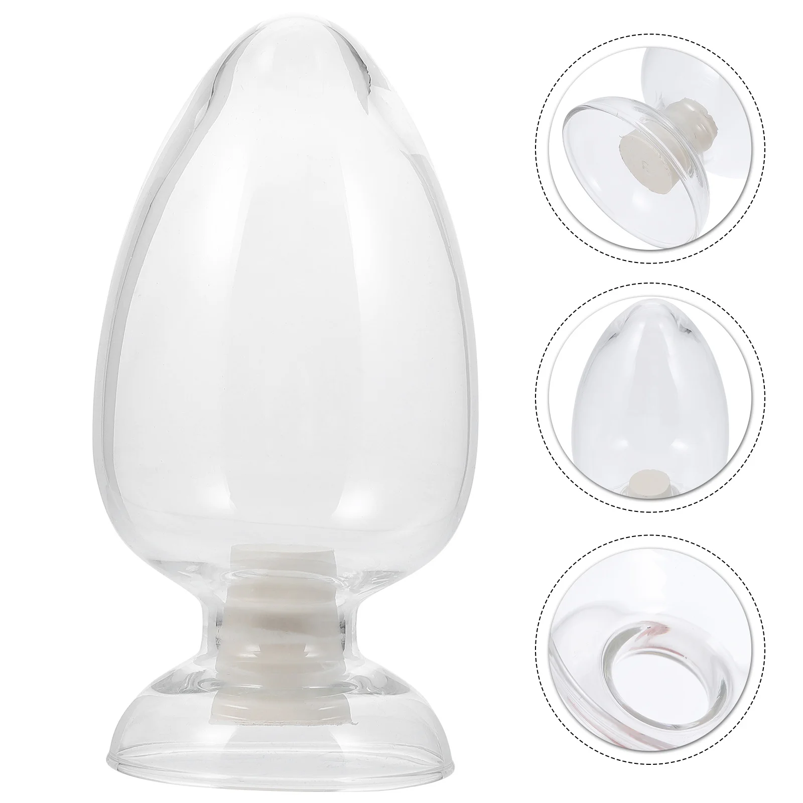 1Pcs Conical Glass Laboratory Bottle Transparent Sample Bottle with Stopper Lightweight for Science Study Conical Sample Bottles