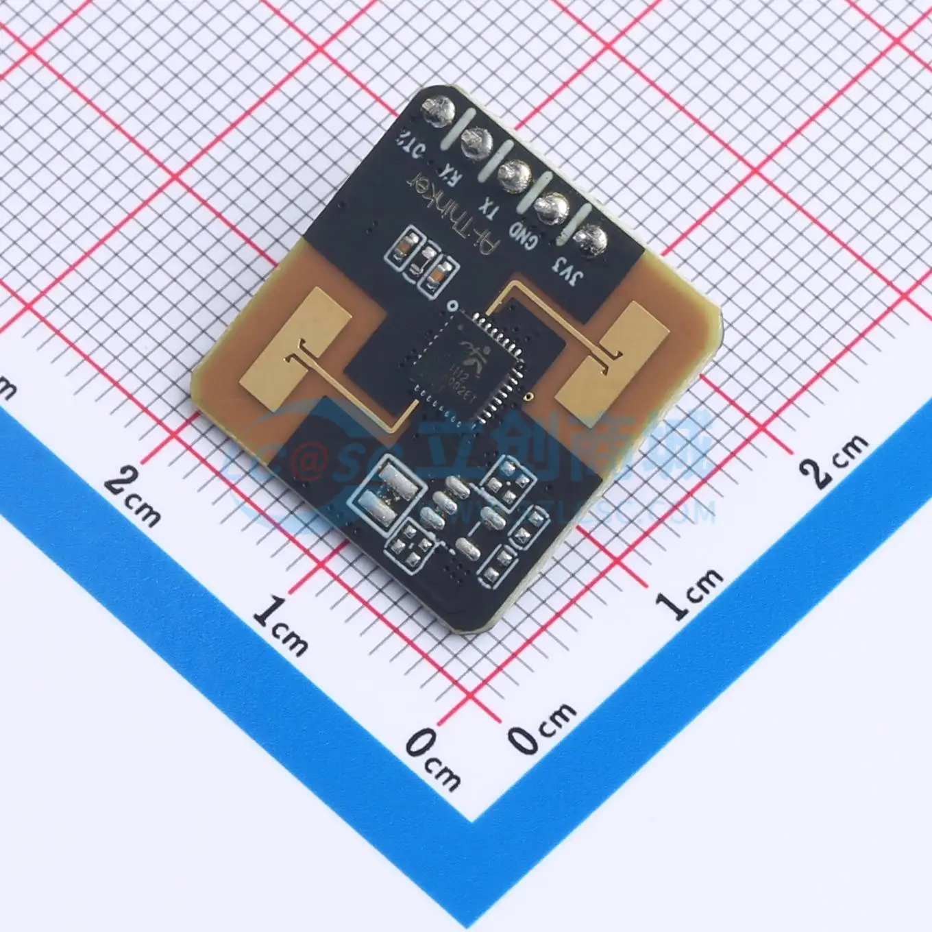 3pcs Rd-03L SMD 20x20mm 24GHz UART 3V 3.6V RF Wireless Communication Module for Smart Home System