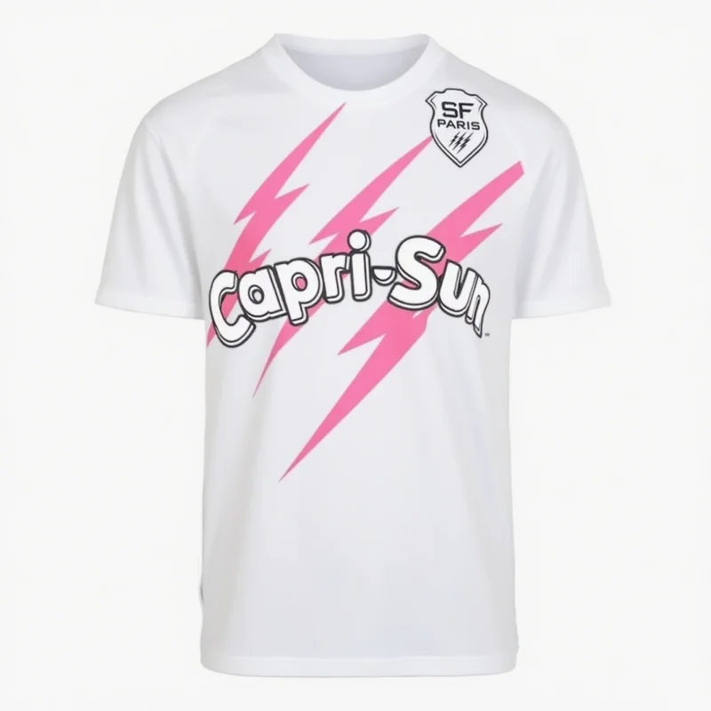 New Men Rugby Sports Jersey T-Shirt Paris Stade De France Third Jersey Loose Quick Drying Tee Outdoor Fitness Casual Beachwear