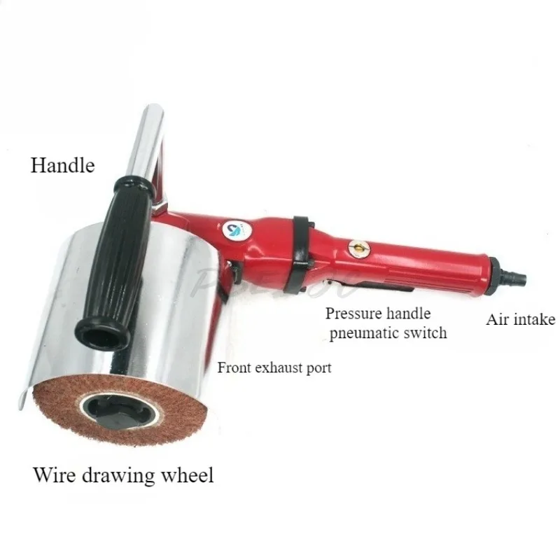 Pneumatic Wire Drawing Machine Mirror Polishing Machine Portable Polishing Machine Industrial Grade Stainless Steel Metal