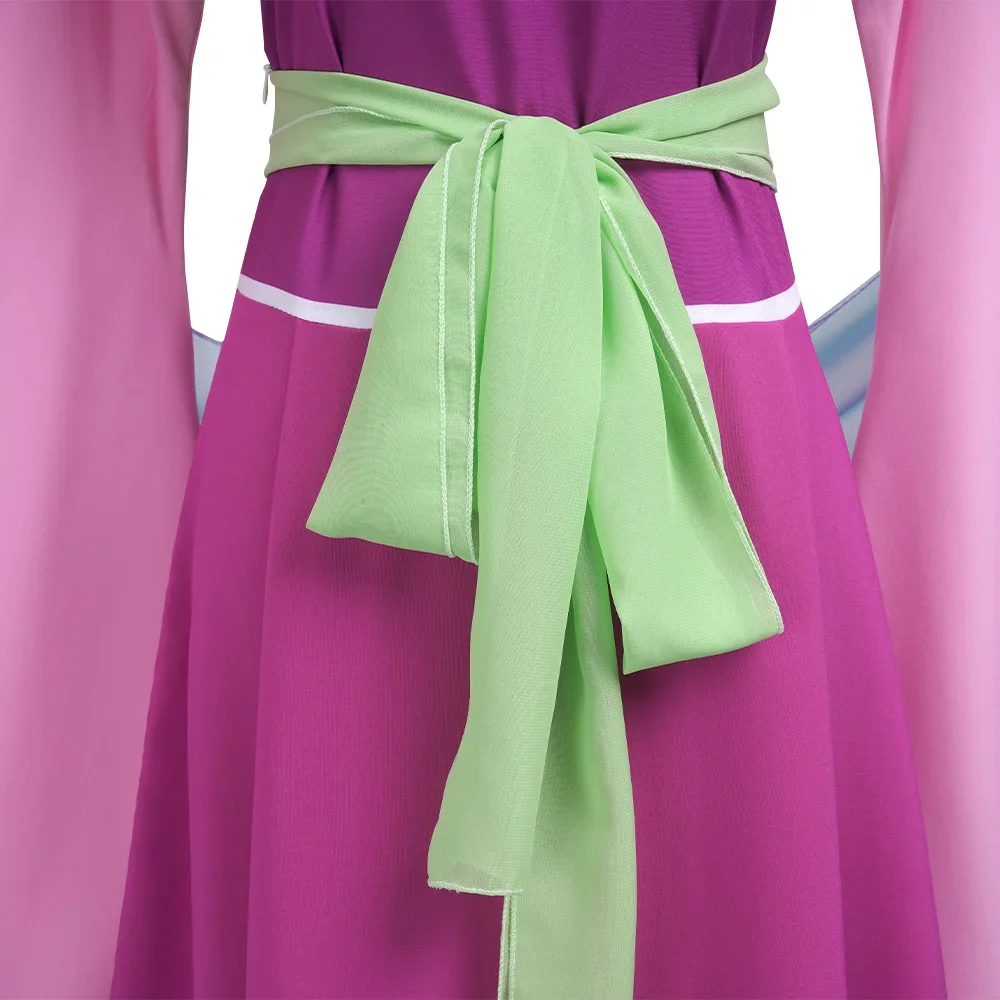 أزياء ماوماو التأثيرية شعر مستعار أنيمي يوميات الصيدلية فستان وردي لحفلات الهالوين للنساء #5