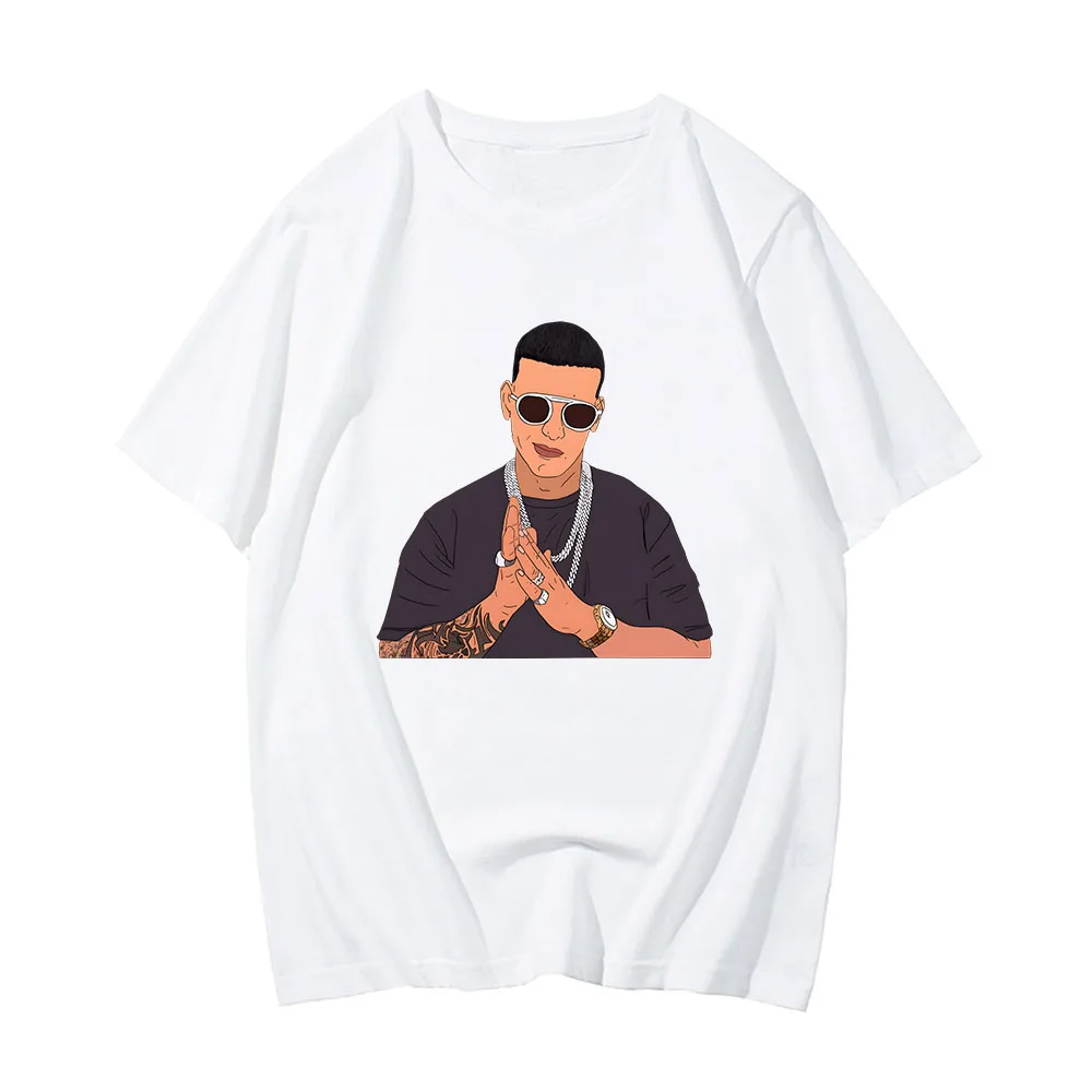 Daddy Yankee T-shirts Hip Hop Graphic Printing Tee-shirt Summer Round Neck Cotton Tshirts Streetwear Camisetas Hombre Men Women