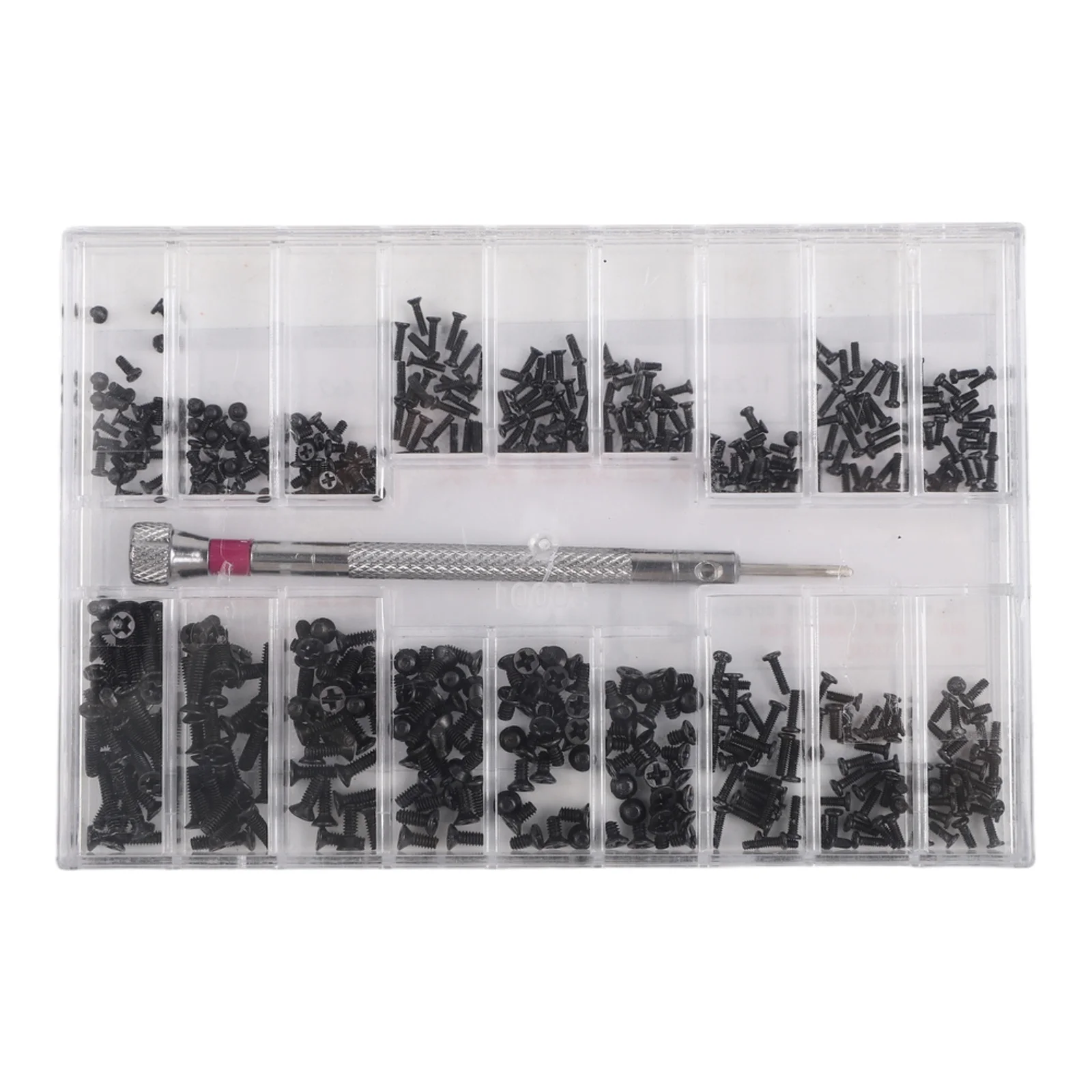 1 Set 18 Types Screw Assortment Kit Flat Round Countersunk Head Metal Screws Mobile Phone Watch Laptop Repair Tools