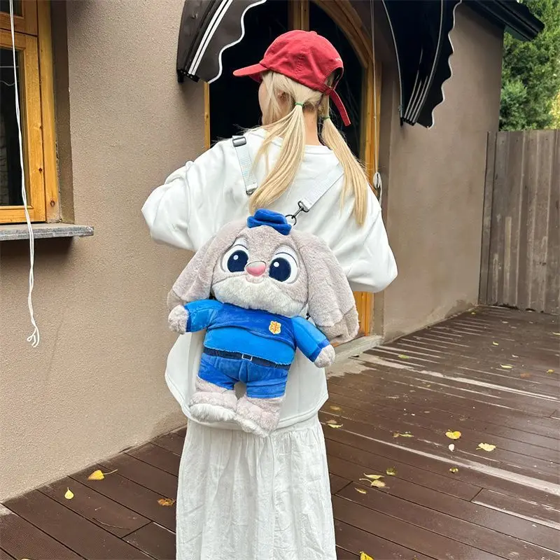 Nouveau dessin animé 3D Judy Nick fraise ours Winnie peluche jouet sac à dos grande capacité mignon Animal Cosplay sac fille cadeau créatif